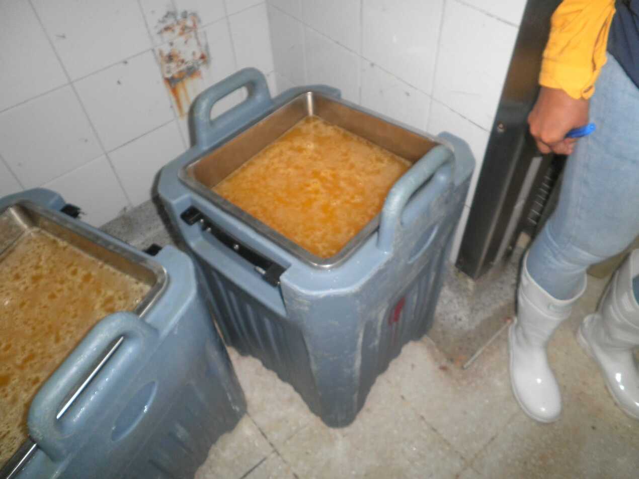 Así estaban las instalaciones de almacenamiento y preparación de alimentos.