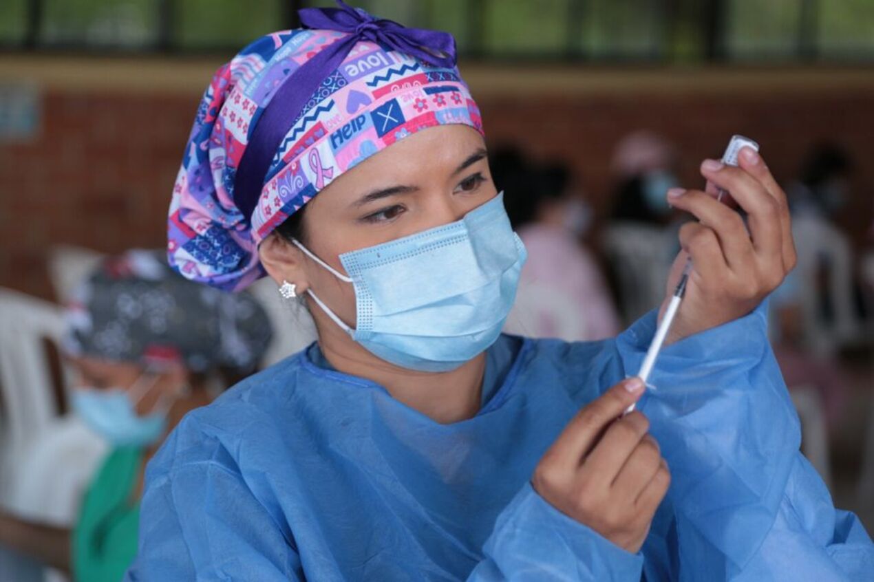 Referencia vacunación en Medellín.