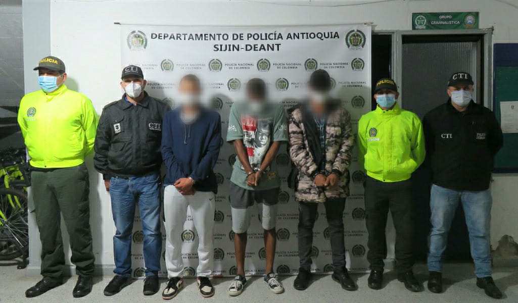 Los detenidos harían parte del grupo delincuencial "Los del Alto".