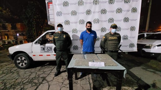 El estupefaciente era transportado en un furgón.