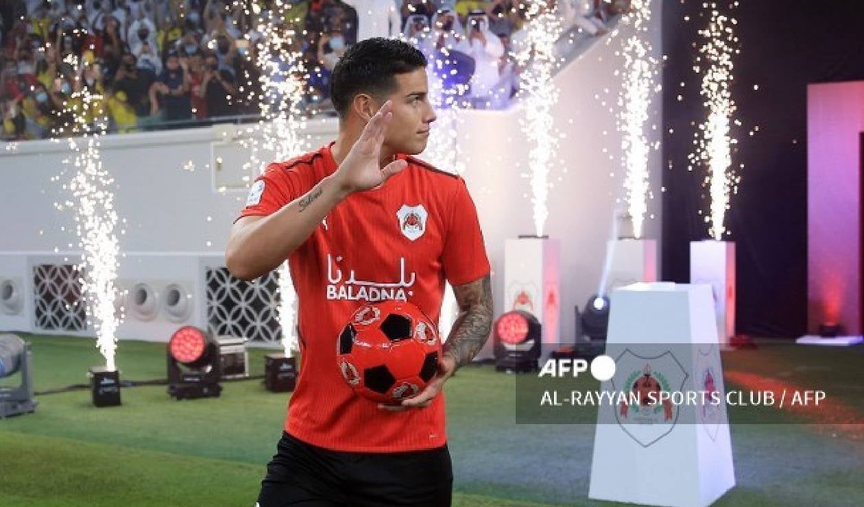 James Rodríguez, devalúo y debut en Al Rayyan