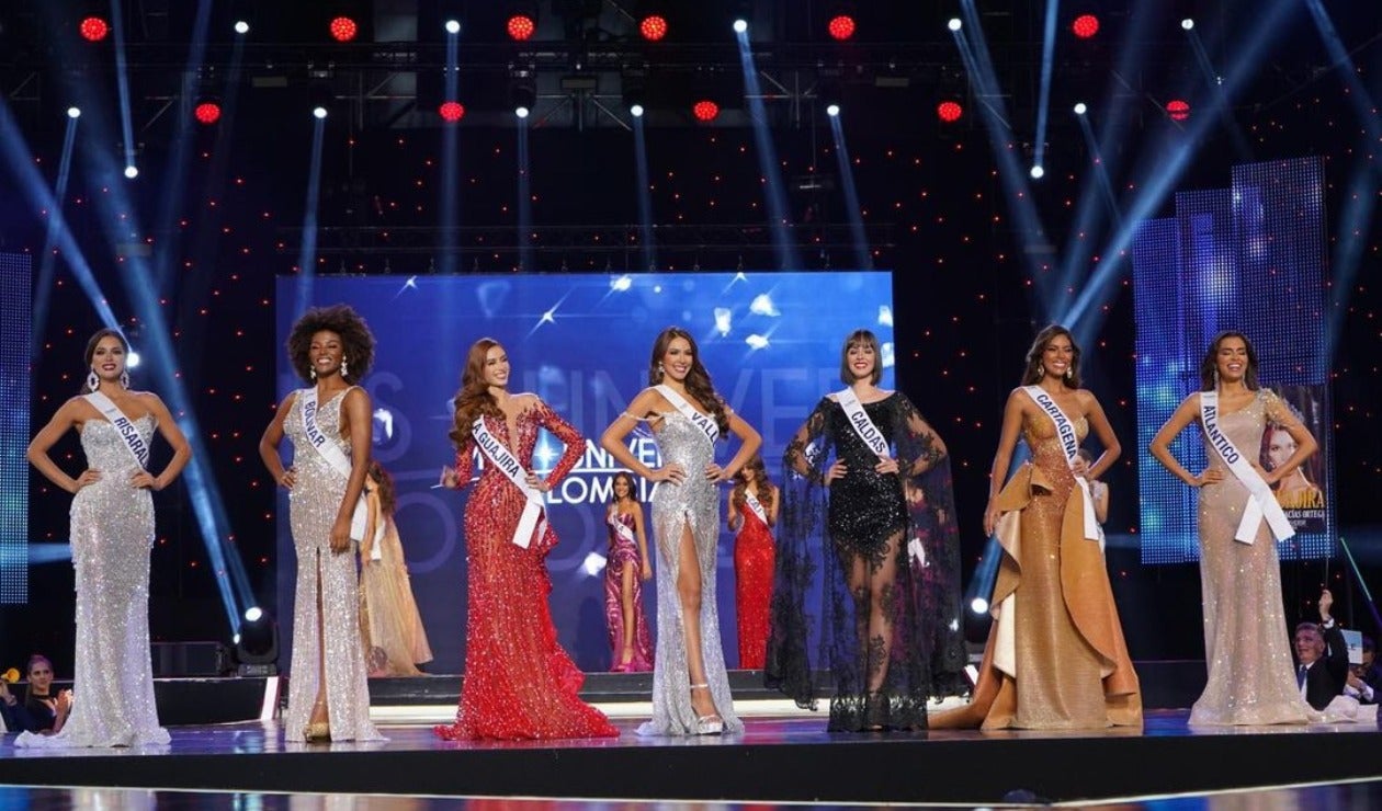 Siete finalistas de Miss Universe Colombia 2021