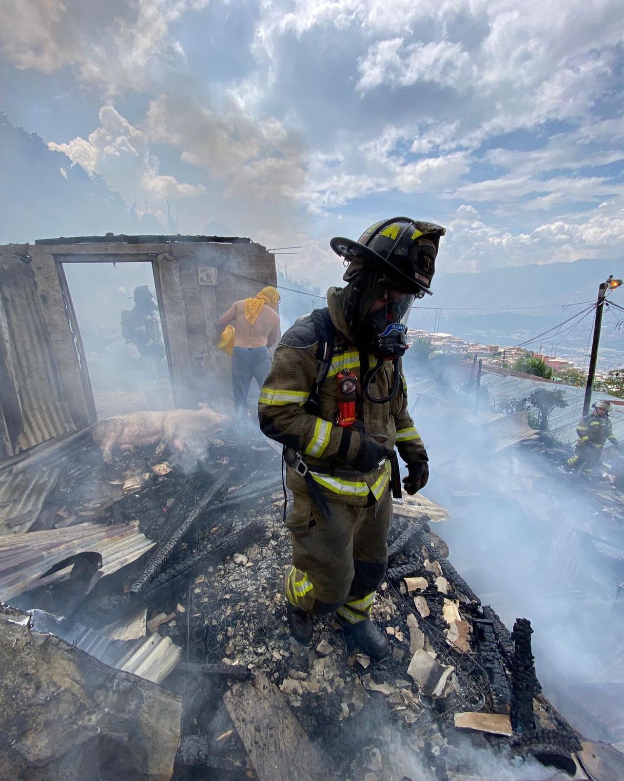 Incendio en Medellín