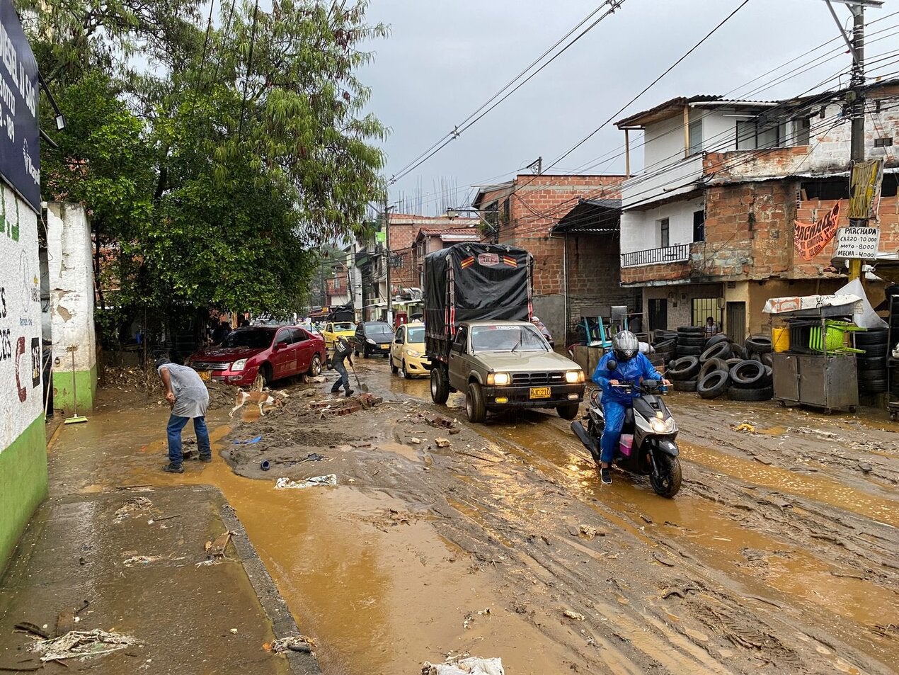 Emergencias por las lluvias en Medellín.