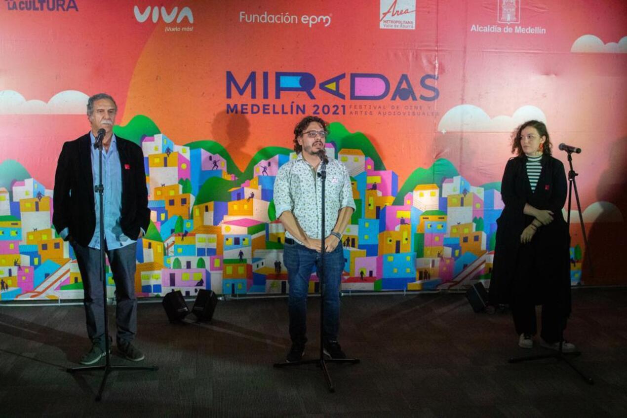 Presentación de Miradas Medellín, Festival de Cine y Artes Audiovisuales.