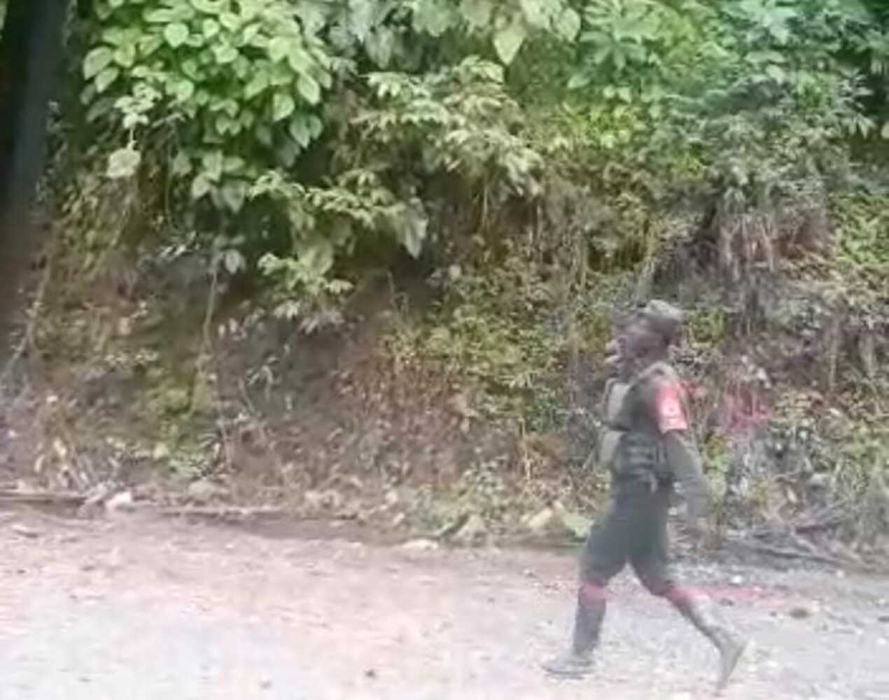 Imágenes de los combates en Nóvita, Chocó.