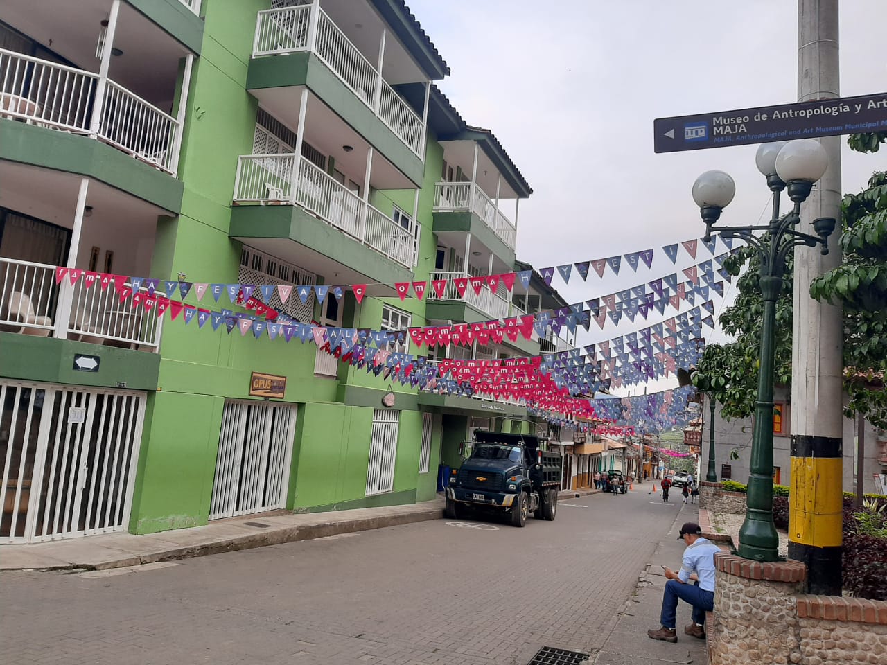 Así luces las calles de Jericó, Antioquia, previo a la programación del Hay Festival.