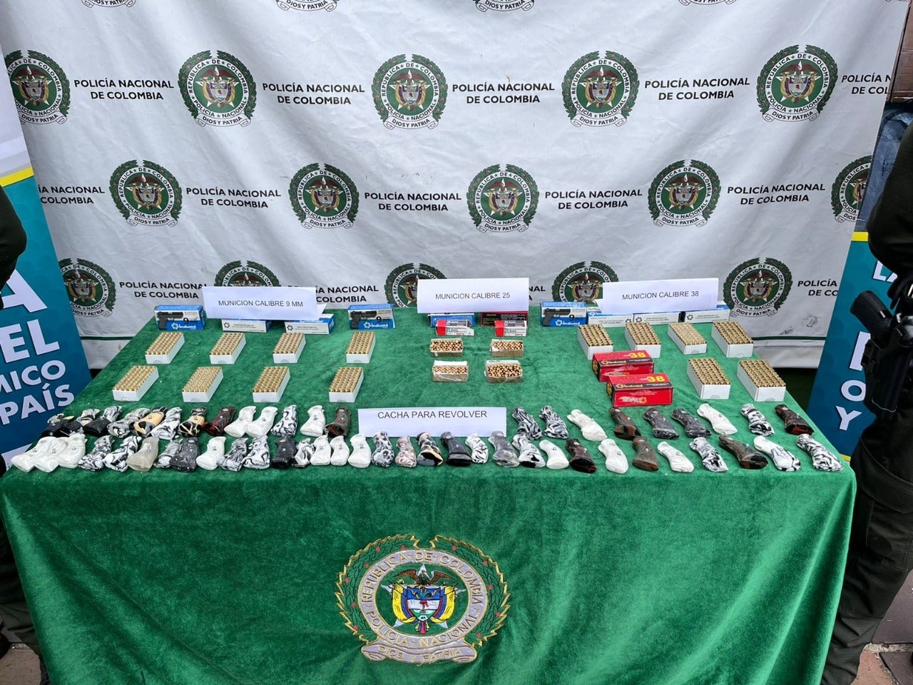 El material de guerra fue incautado en el sector de Belén.