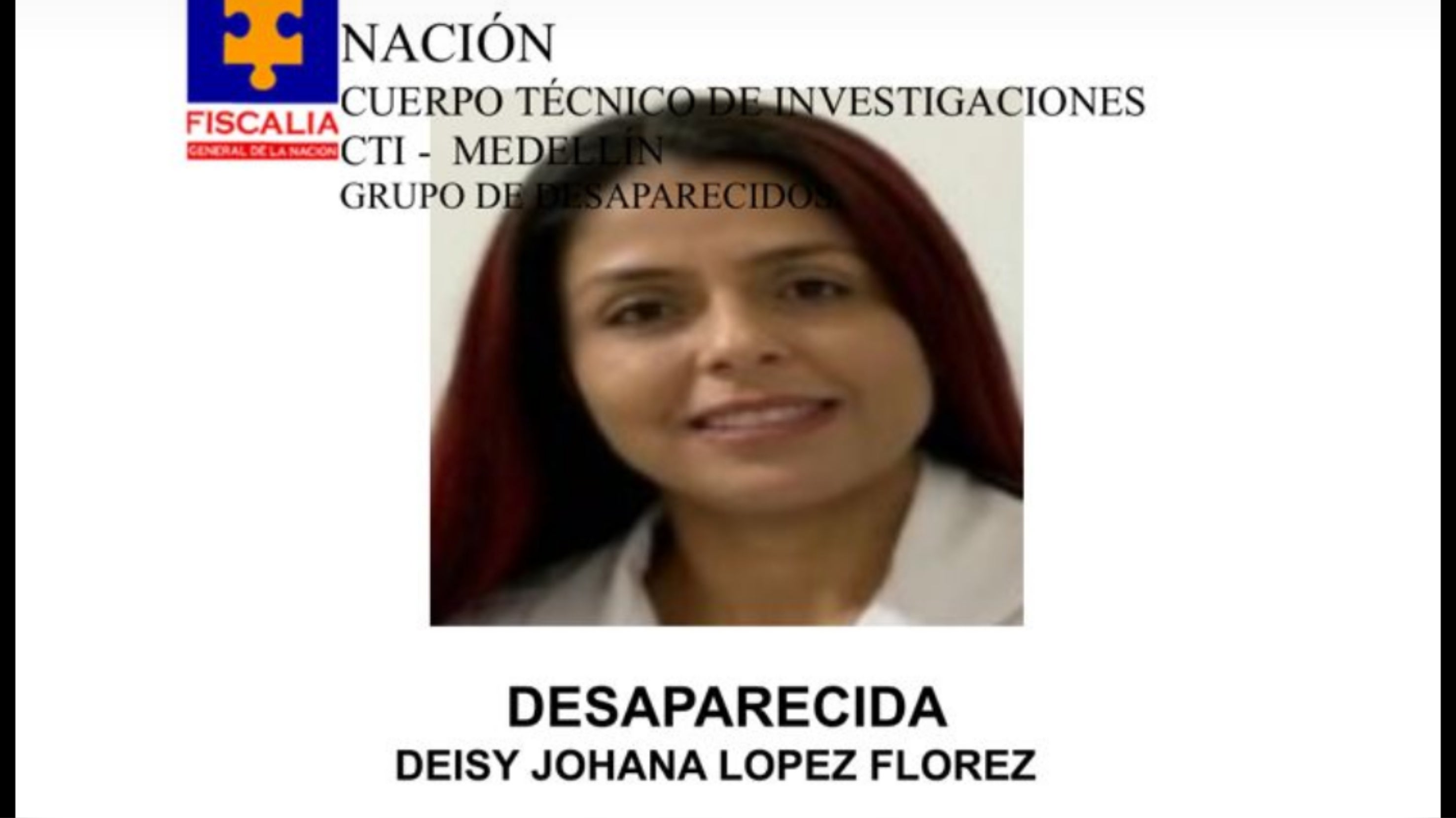 La mujer salió de su casa en Loma de Los Berna hacia la carrera 70 a visitar a su madre.