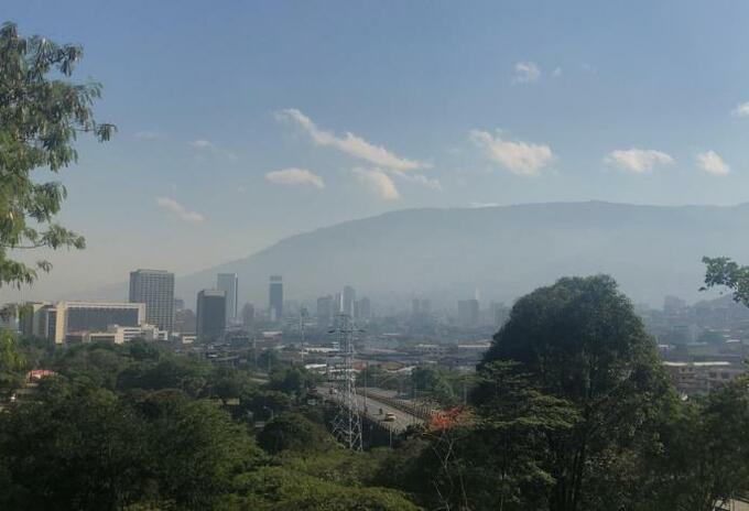 Mala calidad del aire en Medellín (imagen referencial de anteriores episodios).