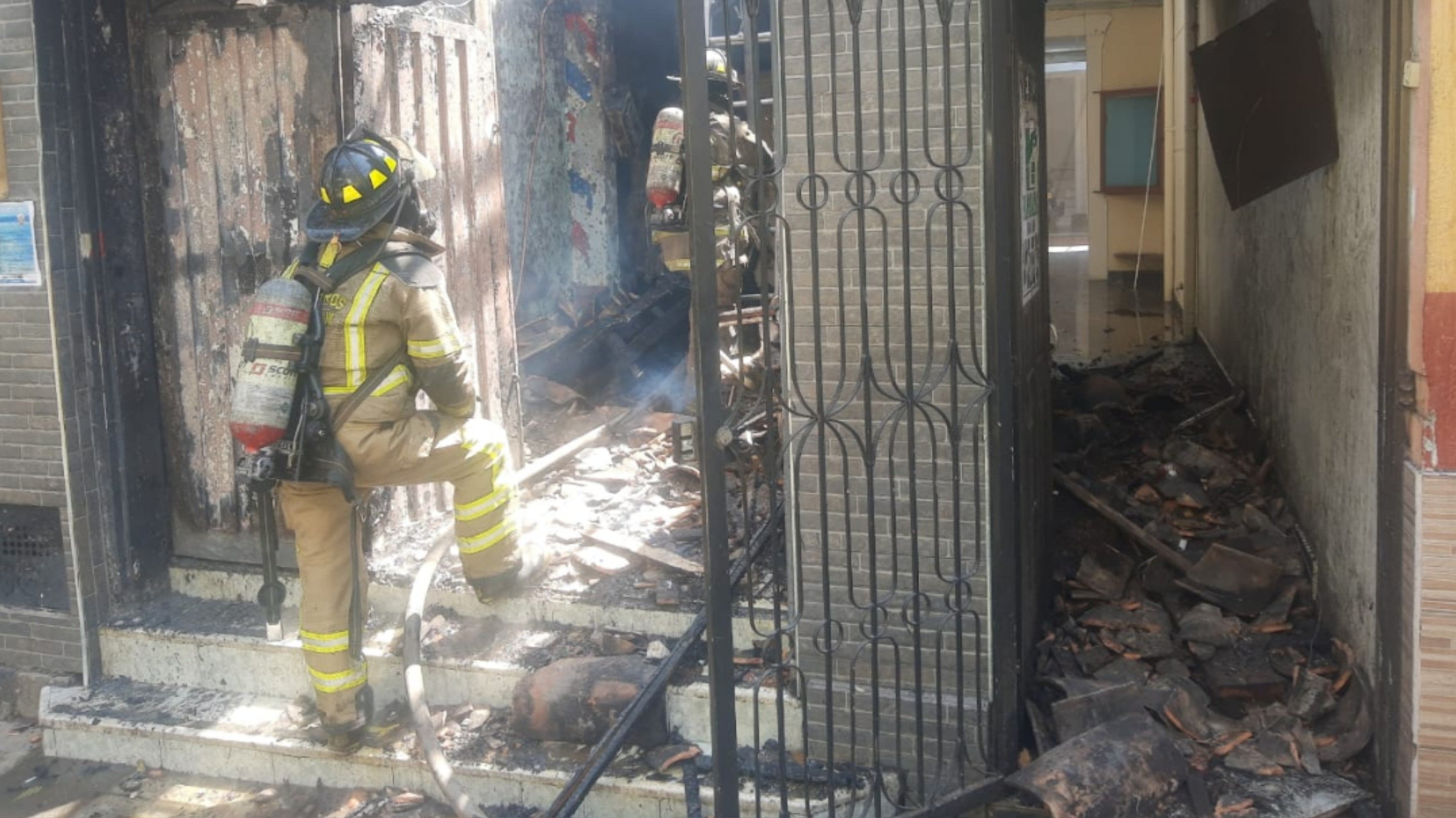 En la conflagración no se presentaron personas lesionadas.