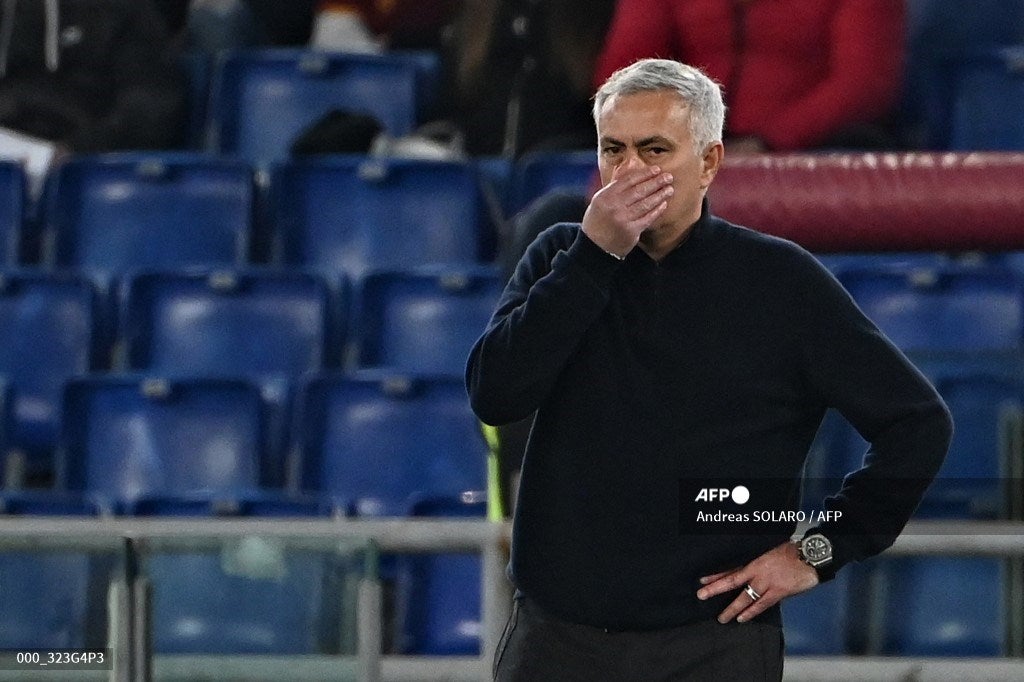 José Mourinho, técnico de la Roma 2022-I