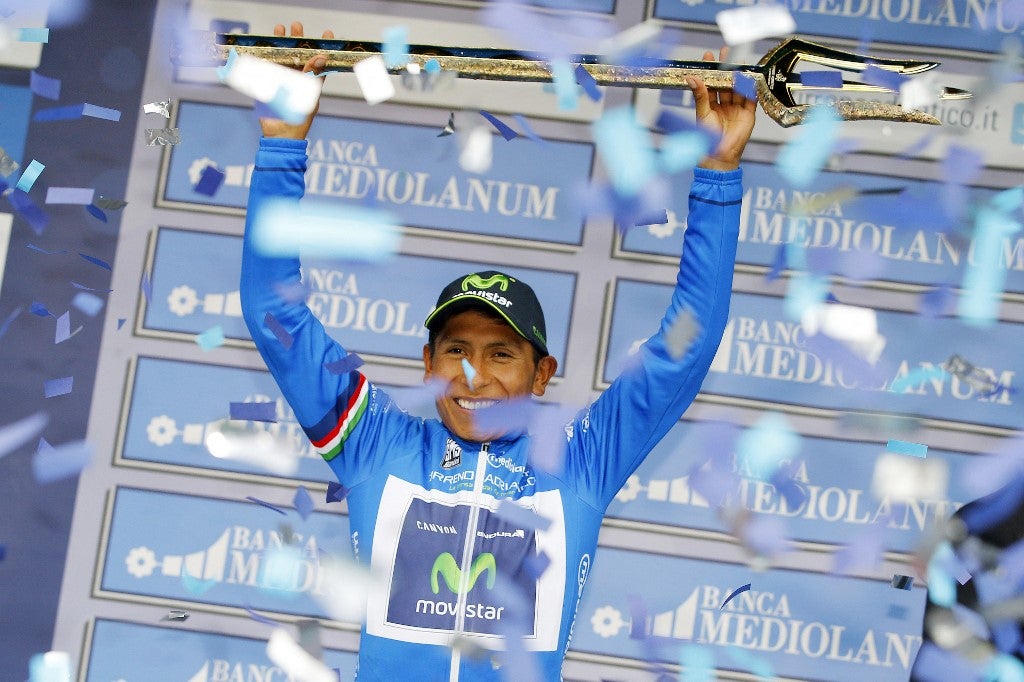 Nairo Quintana ganando en la Tirreno Adriatico