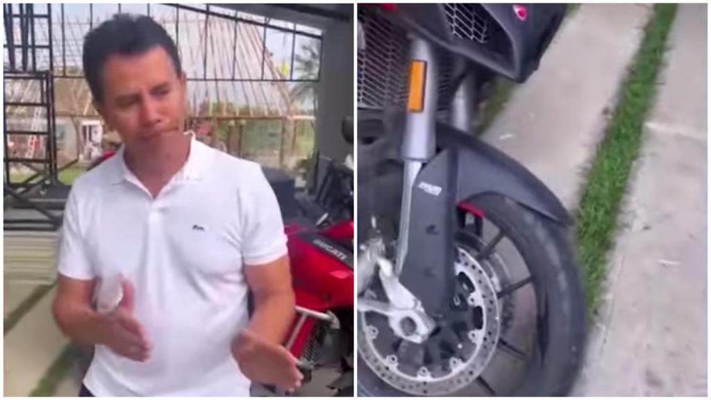 Jhonny Rivera ya estrelló la moto de $100 millones que compró