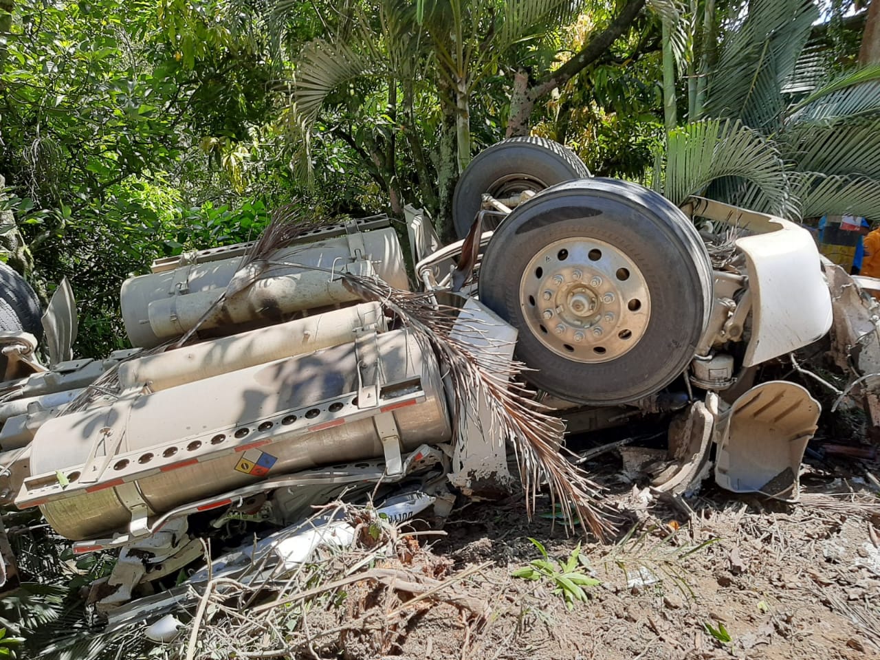El vehículo transportaba cemento hacía el departamento del Chocó.