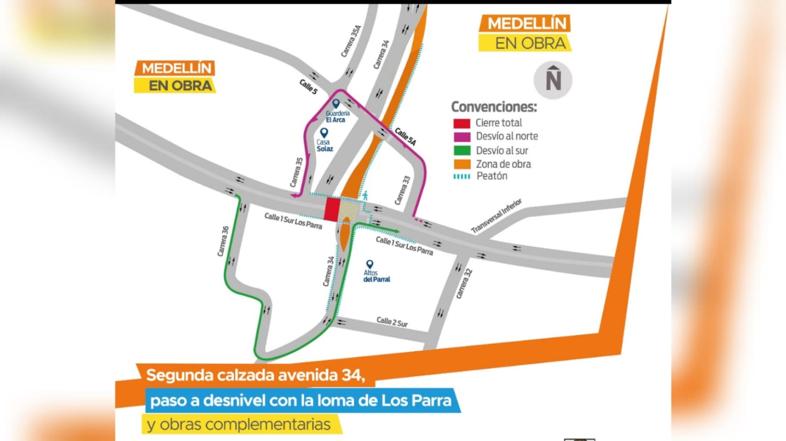 La restricción vial se hará en dos etapas.