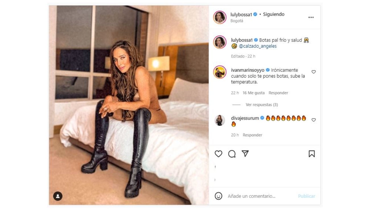 Luly Bossa se destapó en redes sociales