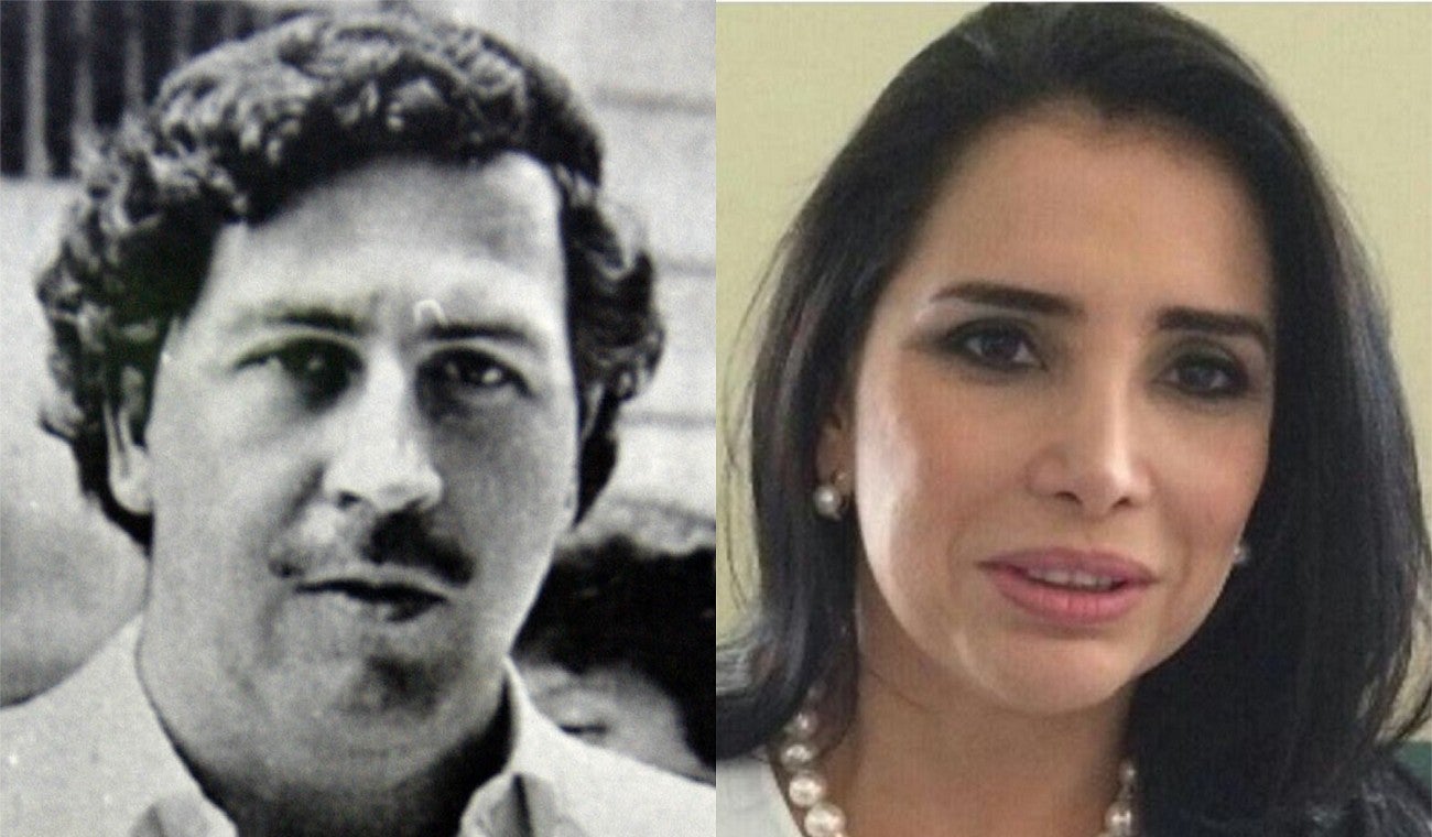 Pablo Escobar y Aida Merlano