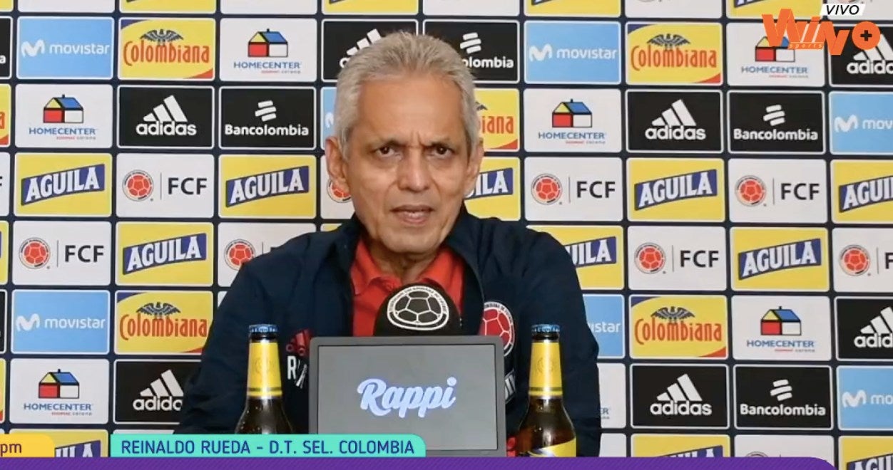 Reinaldo Rueda técnico de Colombia antes del partido ante Venezuela