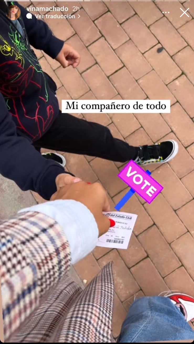 Viña Machado sale a votar