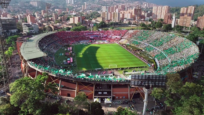 Referencia estadio Atanasio Girardot de Medellín.