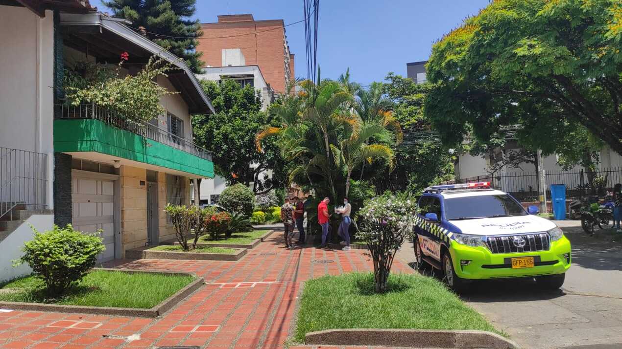 Lugar del asesinato del adulto mayor.