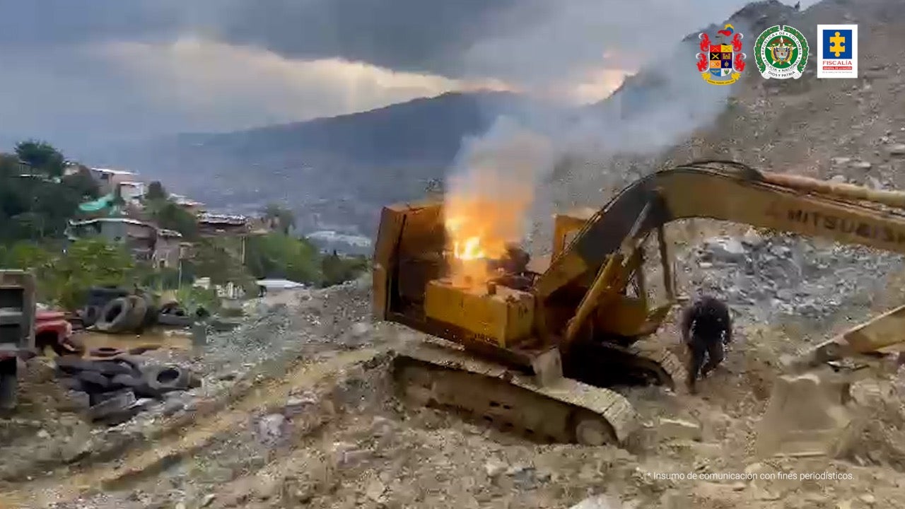Referencia de la cantera en el Valle de Aburrá de Medellín.