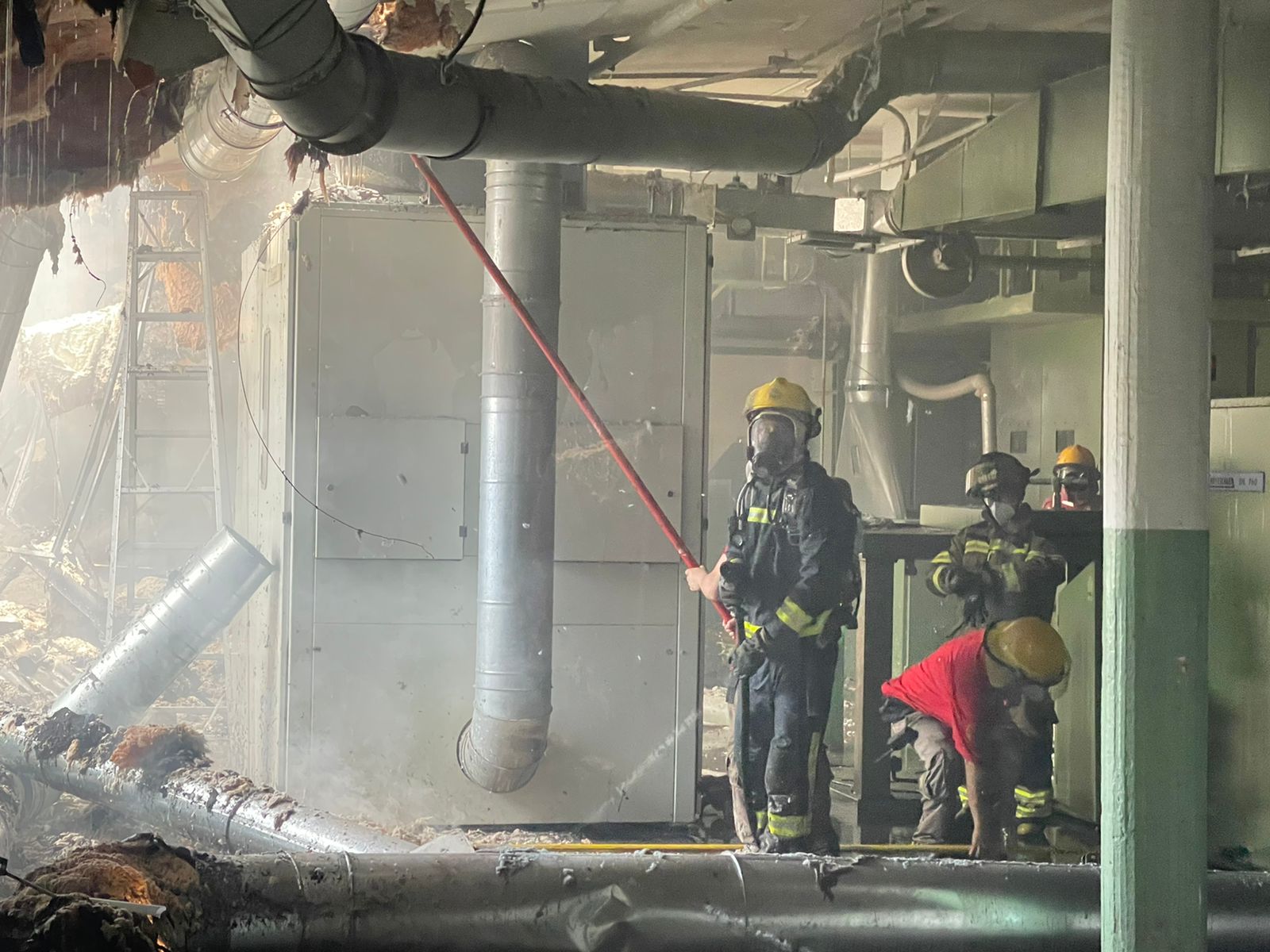 ¡Susto! Se presentó incendio en Fabricato en Bello