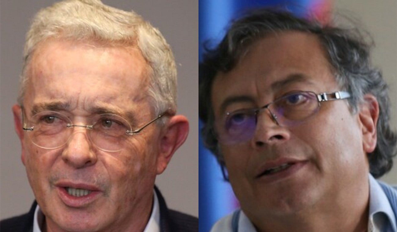 Álvaro Uribe y Gustavo Petro