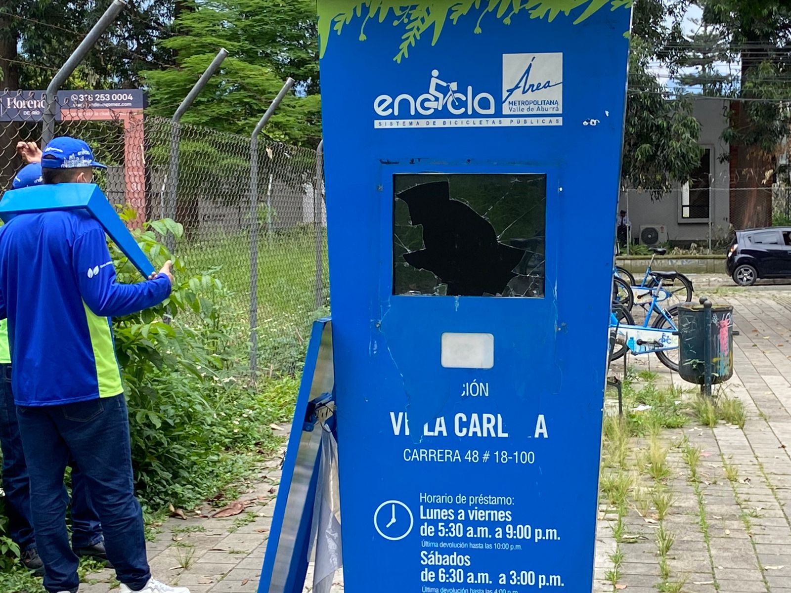 Este es el octavo caso de vandalismo contra estas estaciones que se reportan este año.