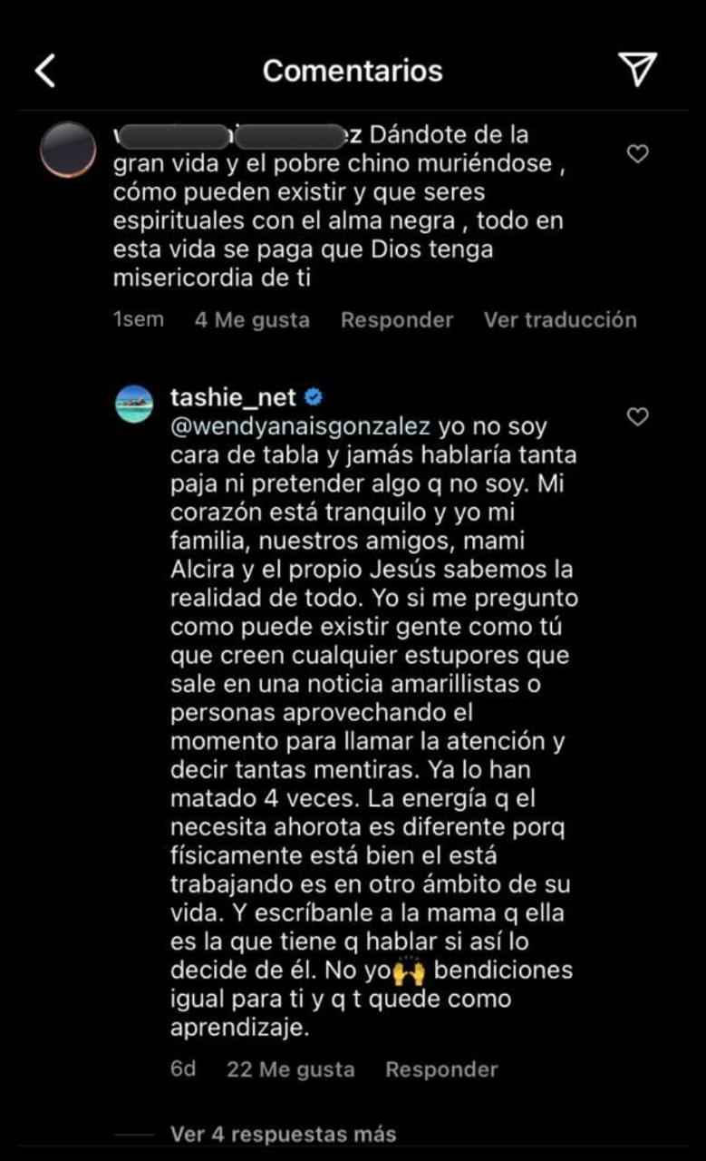 Comentarios exesposa de Chyno Miranda