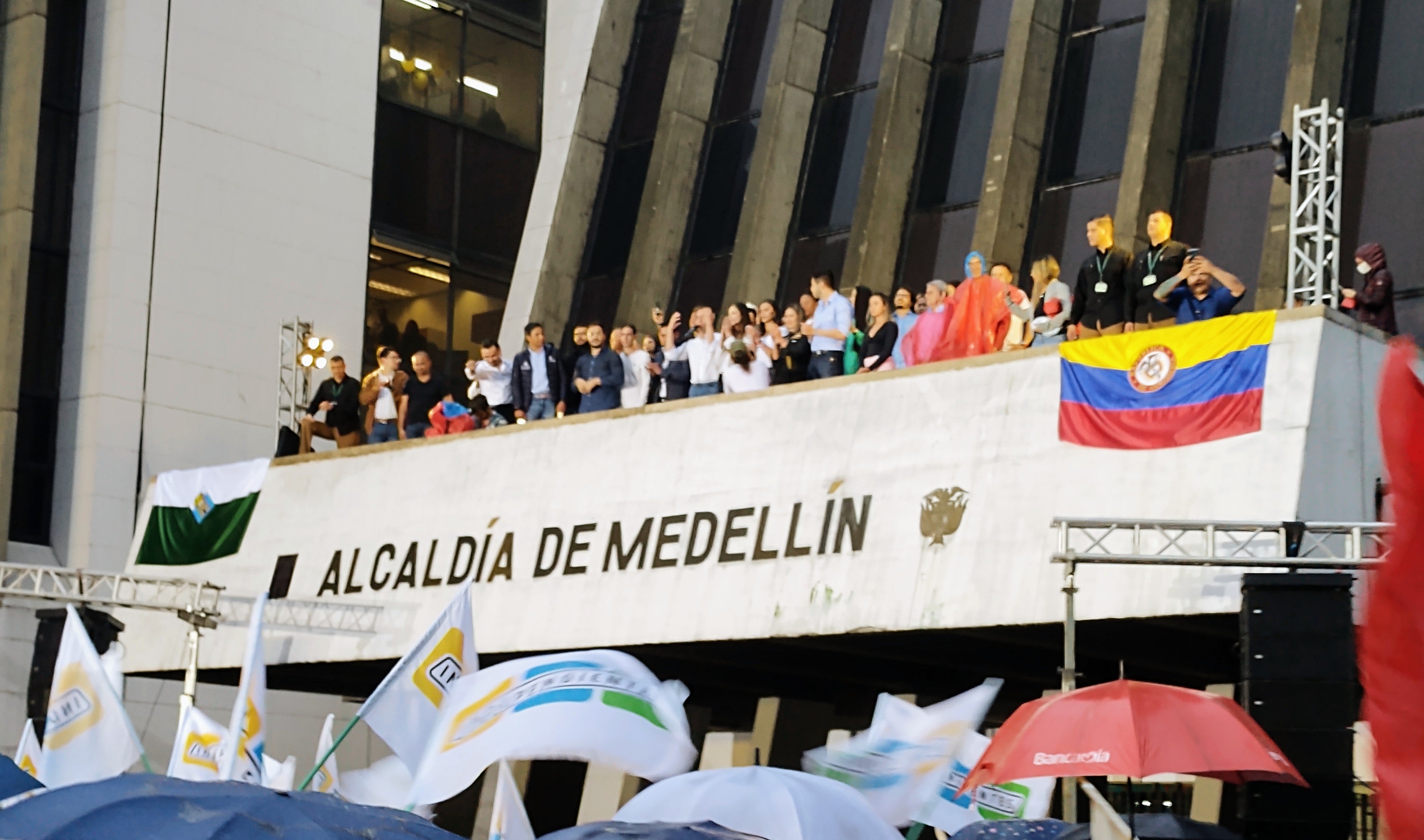 Daniel Quintero se pronunció en la plazoleta de La Alpujarra