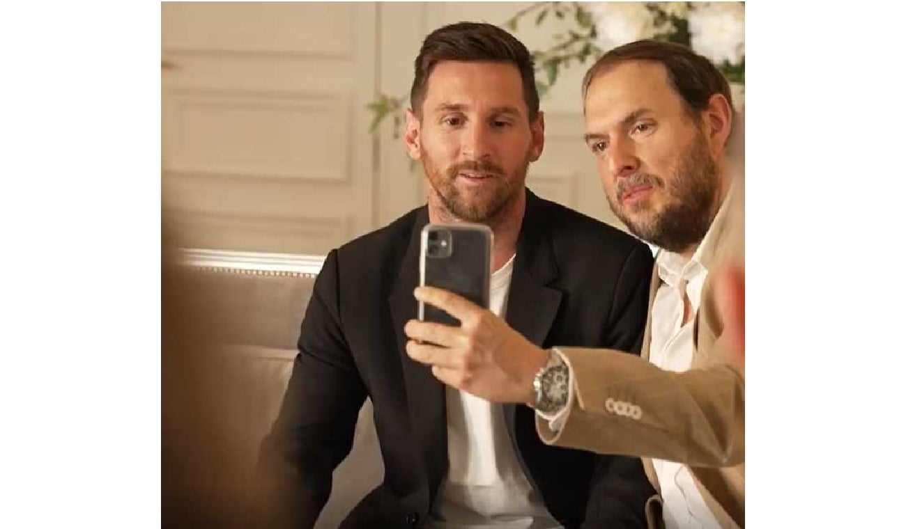 Lionel Messi y Andrés Parra