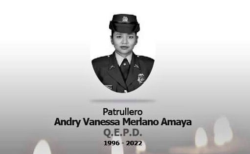 Andry Vanessa Merlano Amaya, patrullera asesinada en Santa Fe de Antioquia