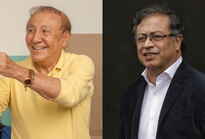 En fútbol y con silleteros estuvieron los dos candidatos presidenciales en Medellín este fin de semana