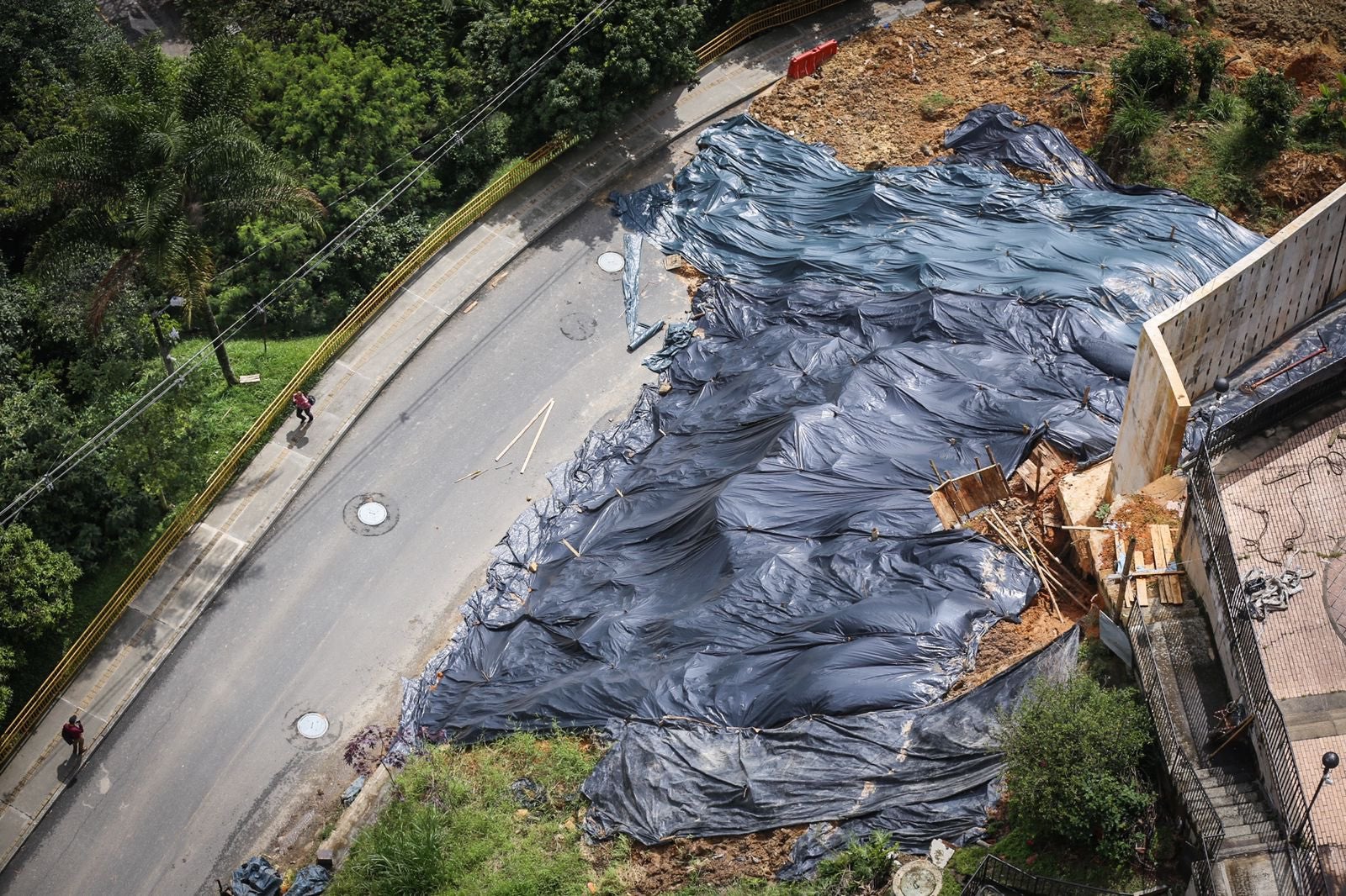 Derrumbe en Atavanza, en Medellín