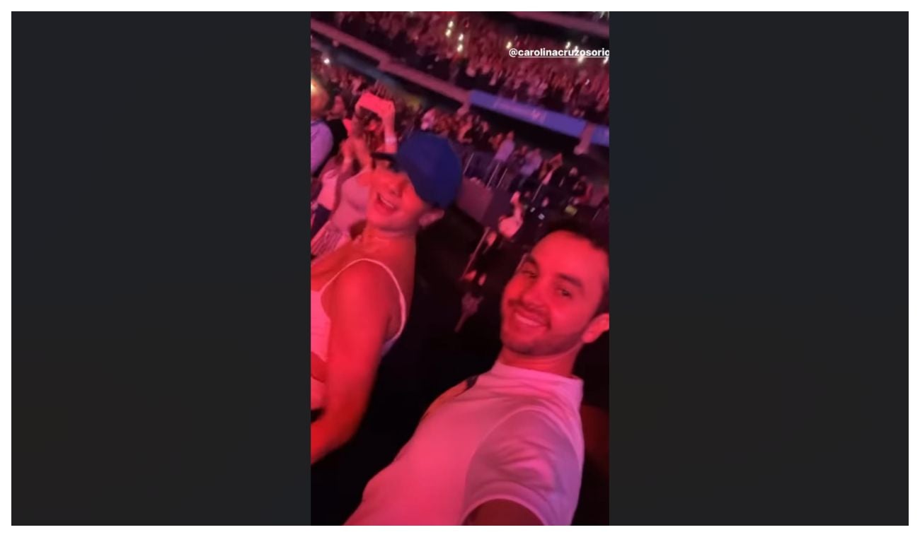 Carolina Cruz en el concierto de Wisin y Yandel