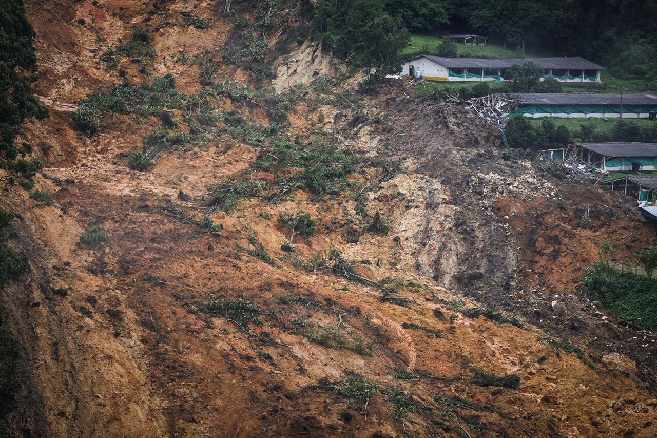 Derrumbe en San Antonio de Prado