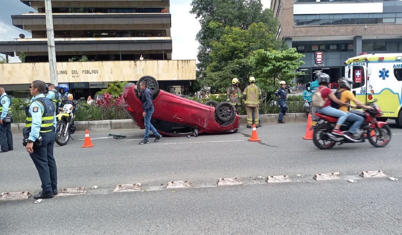 Accidente en El Poblado