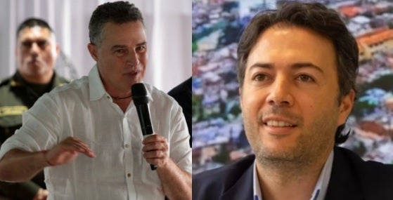 Gobernador de Antioquia, Aníbal Gaviria y alcalde de Medellín, Daniel Quintero