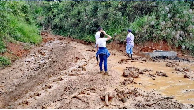Afectaciones por las lluvias en Cañasgordas, Antioquia.