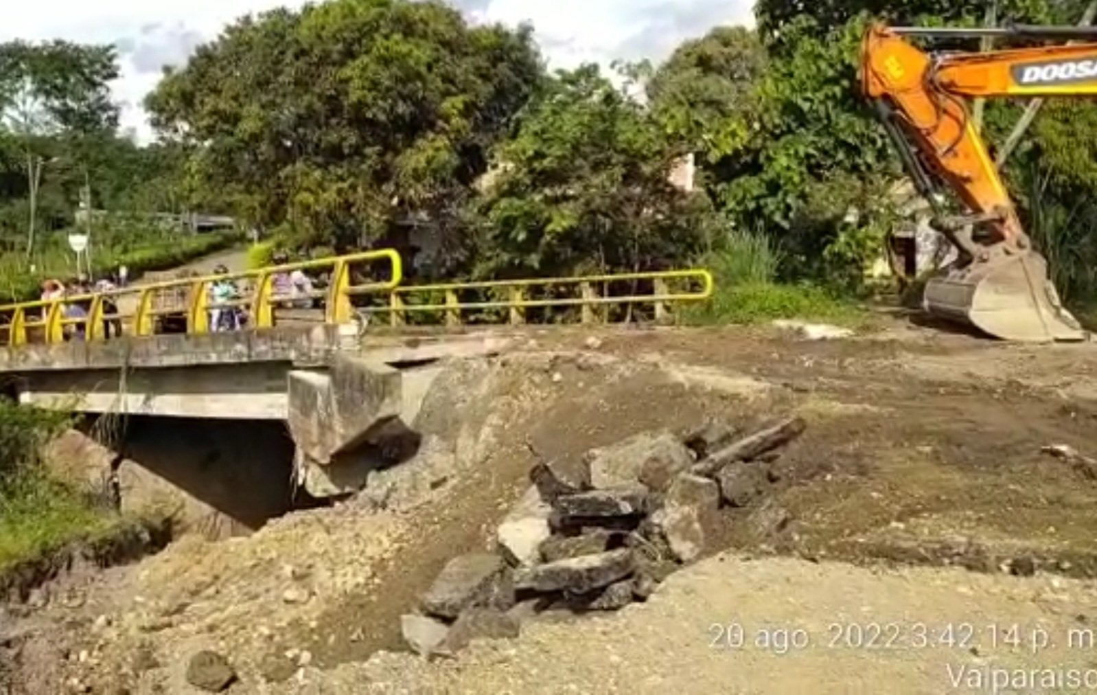 Falla geológica en Valparaíso