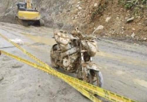 Deslizamiento en el sector El 18 de la vía Medellín Quibdó