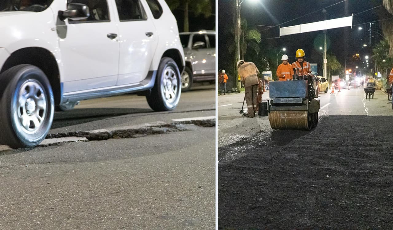 Avanzan obras para atender daños en la vía Las Palmas