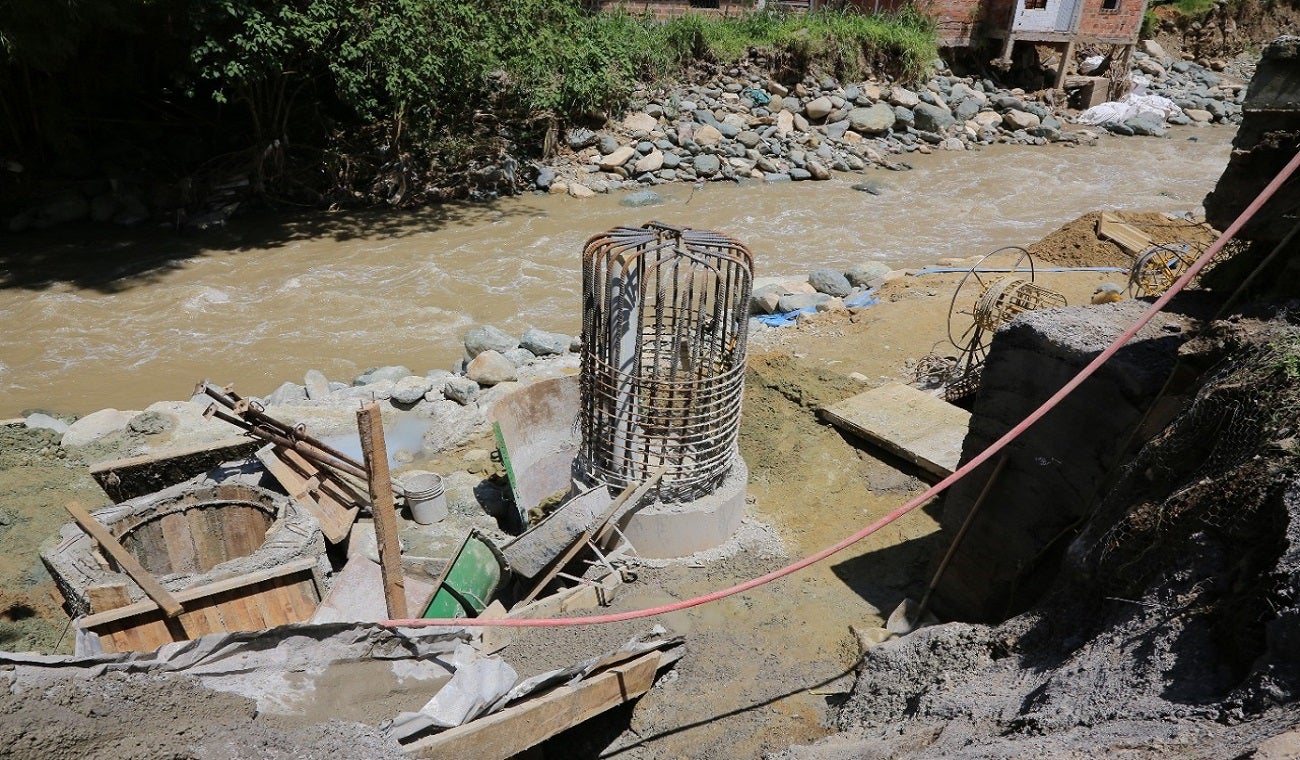 Obras de mitigación en Itagüí