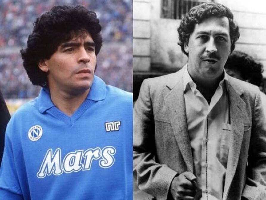 Pablo Escobar y Diego Maradona