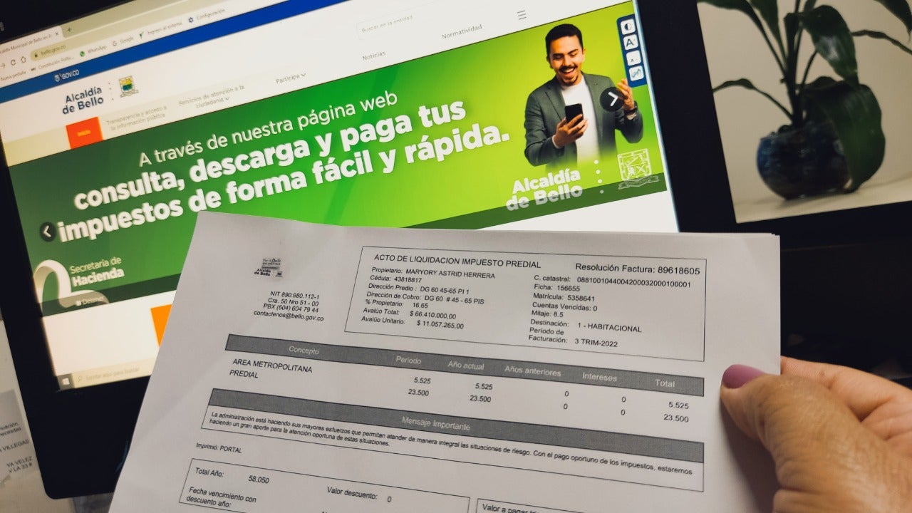 En caso de no recibir notificación o factura física, esto no exime al contribuyente del cumplimiento o el pago de estas obligaciones.