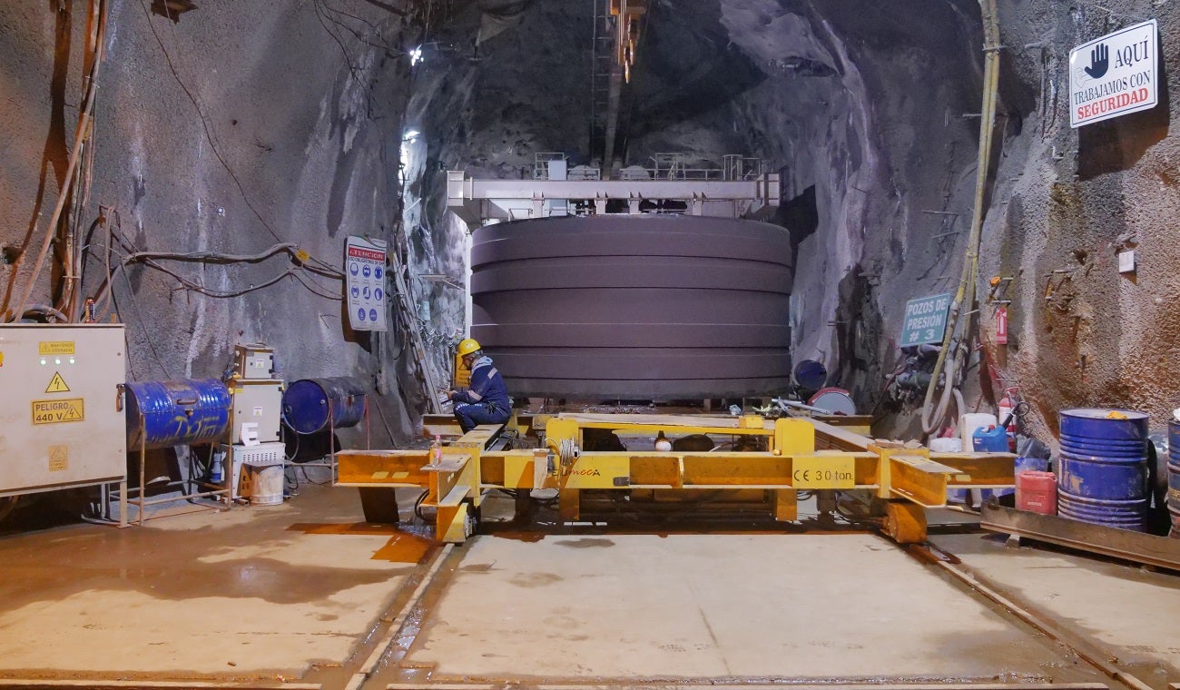 Blindaje de túneles en Hidroituango