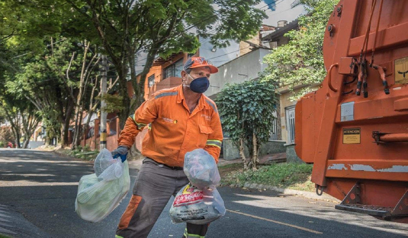 Recolección de basuras en Medellín