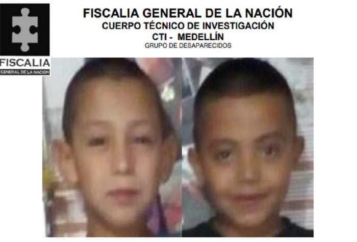 Niños de 8 y 9 años llevan una semana desaparecidos en Medellín